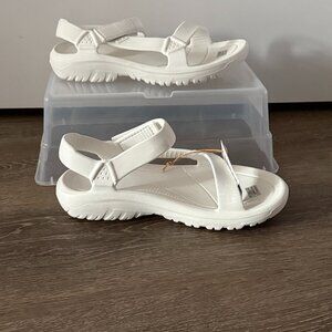 Teva Hurricane Drift Sandal: White, Size 8